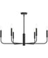 Reines 6-Light Large Chandelier Matte Black