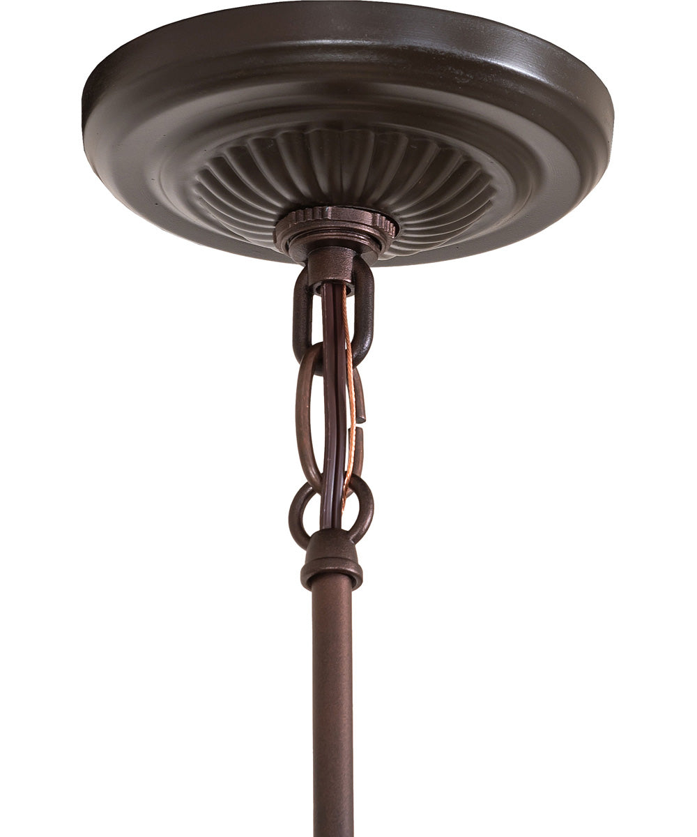 5" Wide Pink/Blue Tiffany Pond Lily Mini Pendant