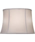 13x16x11 White Silk Shantung Modified Bell Softback Lampshade