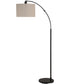 Arc Floor Lamp with Black Finish
