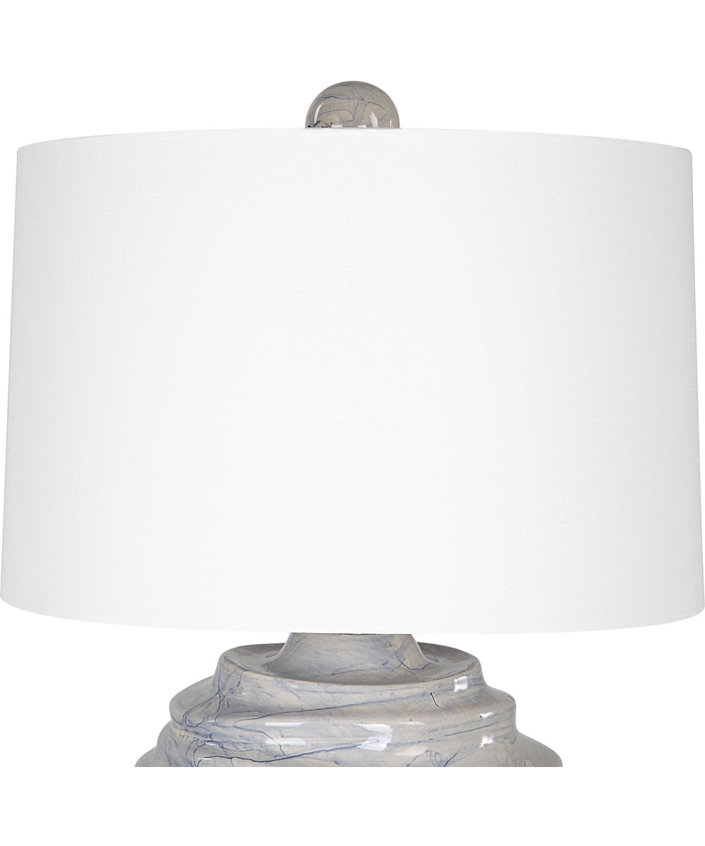 Waves Blue & White Accent Lamp