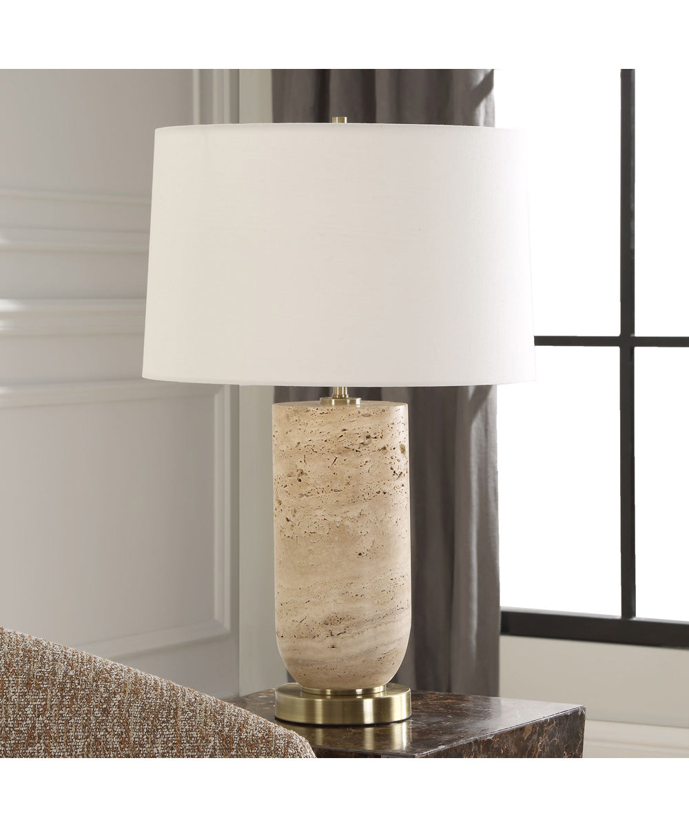 Aubrey Travertine Table Lamp