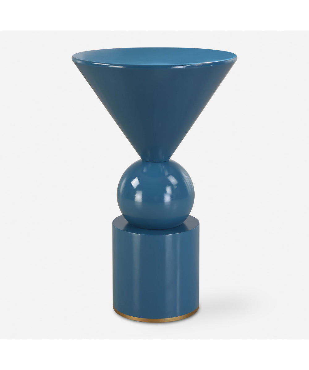 Trig Blue Accent Table