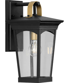 Chatsworth Black 1-Light Small Wall Lantern Textured Black