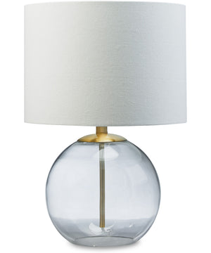 Samder Glass Table Lamp Clear/Brass