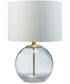 Samder Glass Table Lamp Clear/Brass