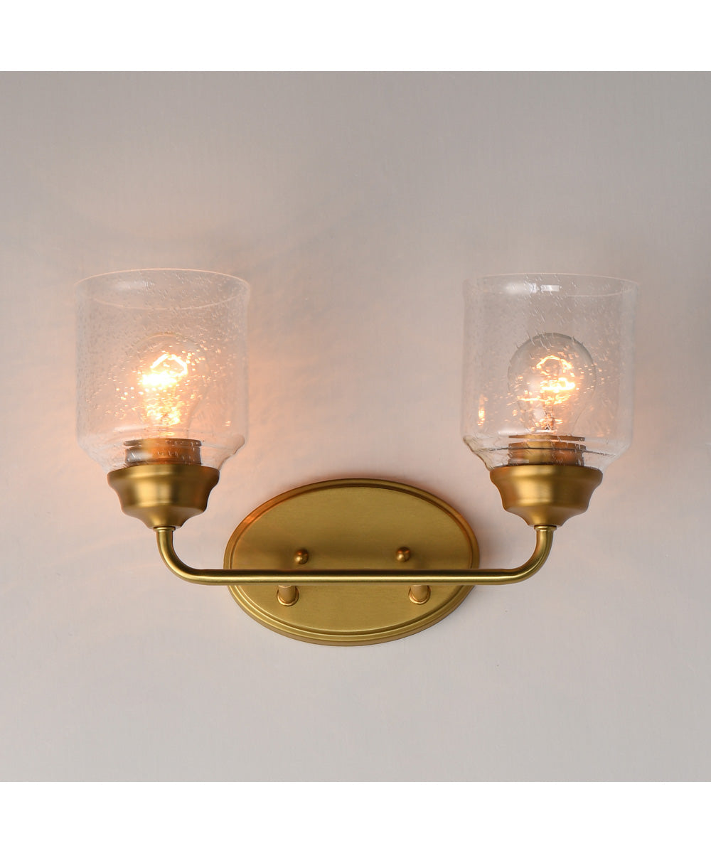 Acadia 2-Light Bath Vanity Natural Aged Brass