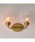 Acadia 2-Light Bath Vanity Natural Aged Brass