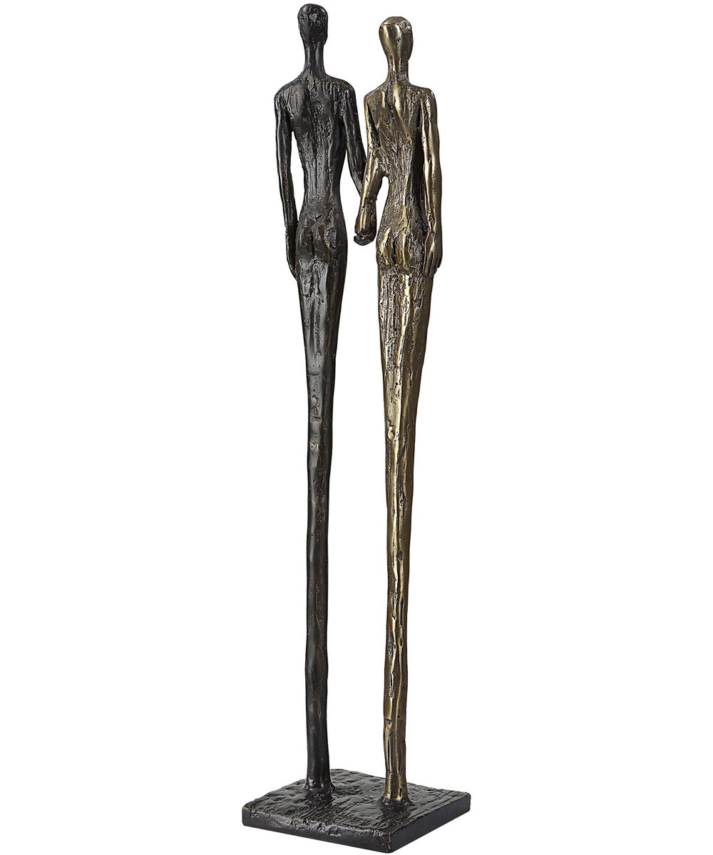 Two's Company Cast Iron Sculpture