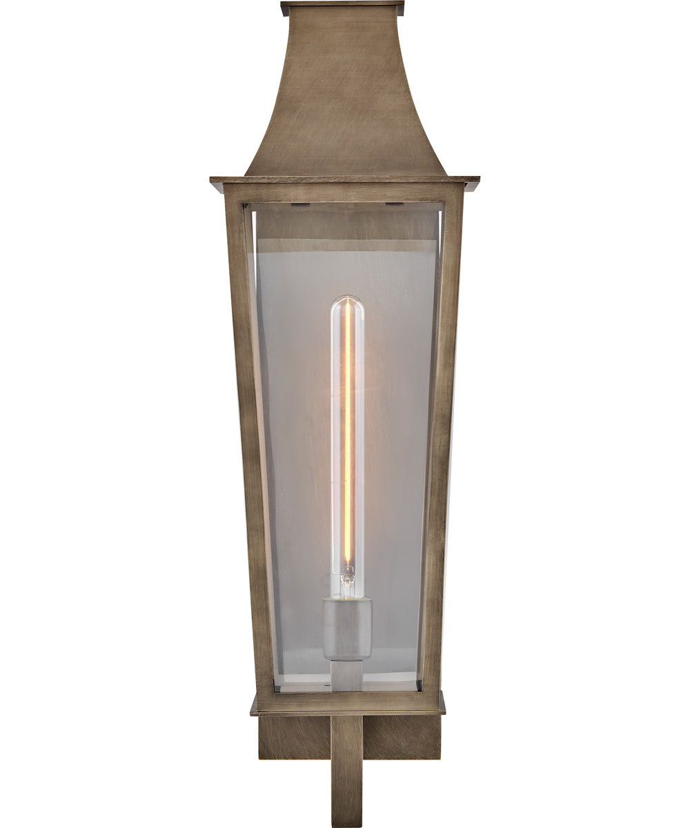 Georgetown Coastal Elements  Coastal Elements 1-Light Large Wall Mount Lantern in Burnished Bronze