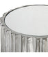 Echo Modern Nickel Drink Table