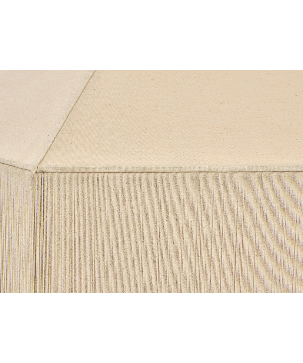 Lyla 1-Light Medium Semi-Flush Mount in Lacquered Brass