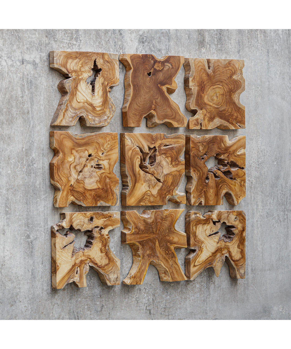 Talia Wood Wall Decor Set/9
