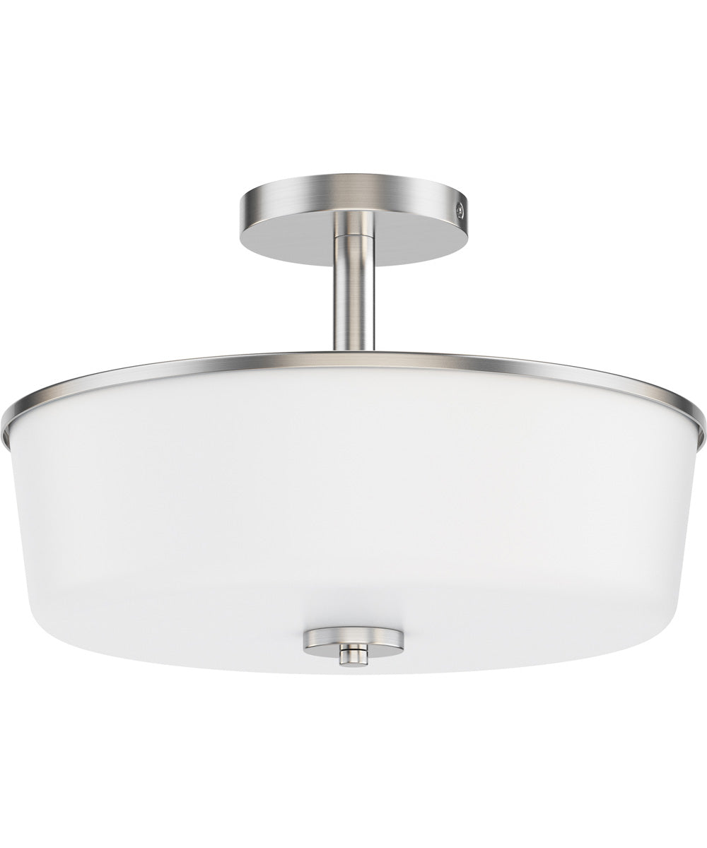 Fuller 3-Light Semi Flush/Pendant Convertible Satin Nickel