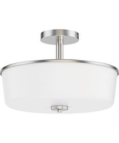 Fuller 3-Light Semi Flush/Pendant Convertible Satin Nickel