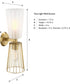 Liana 2 Light Wall Sconce Brushed Gold