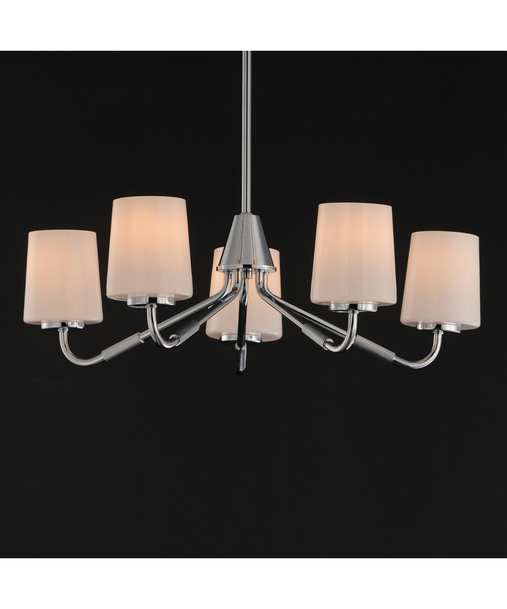 Durham 5-Light Chandelier Polished Chrome