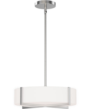 Dexter 15 inch LED Flush Mount/ Pendant Convertibie Satin Nickel