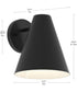 Mik Large Outdoor Wall Light Matte Black