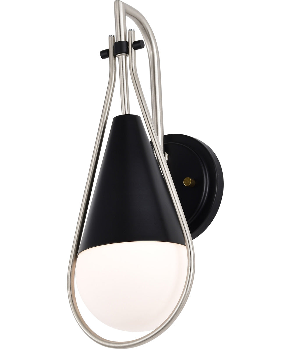 Admiral 1-Light Vanity & Wall Matte Black