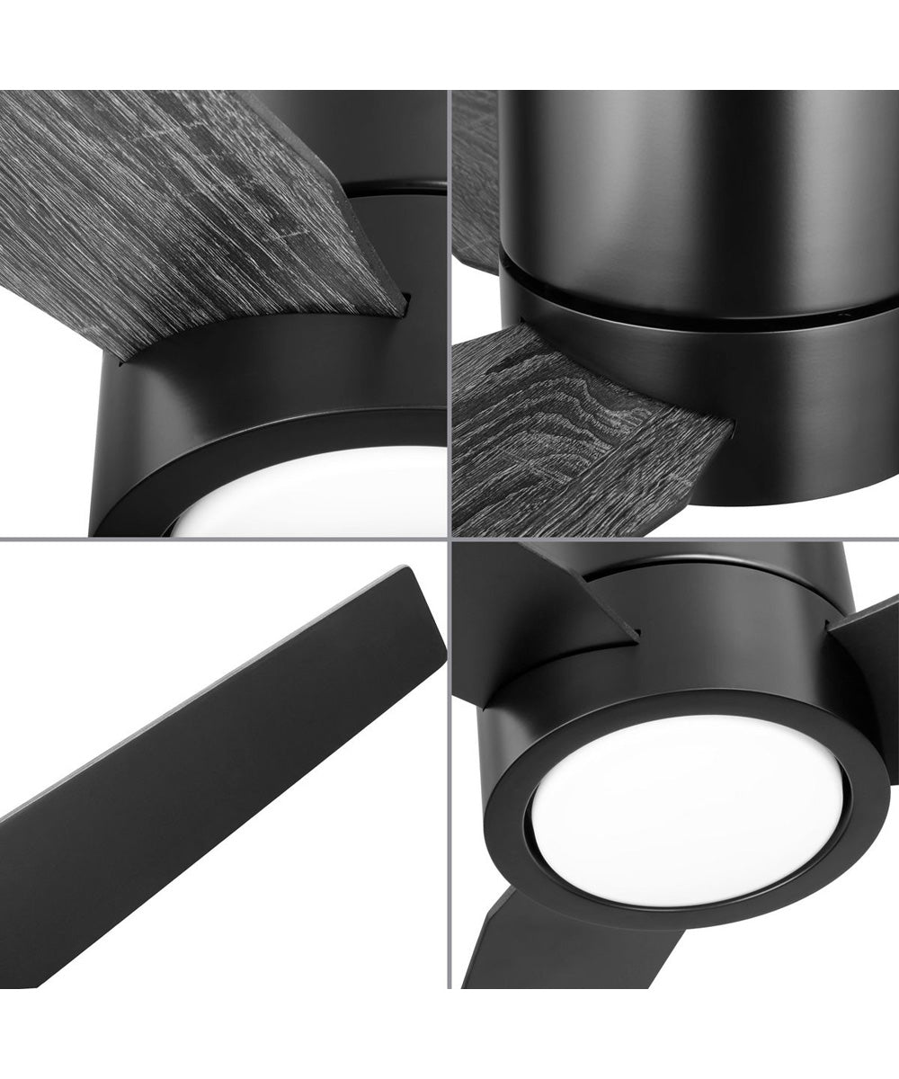Braden 56" 3-Blade Indoor Hugger Ceiling Fan Matte Black