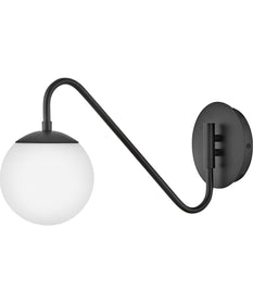 Dottie 1-Light Small Single Light Sconce in Black