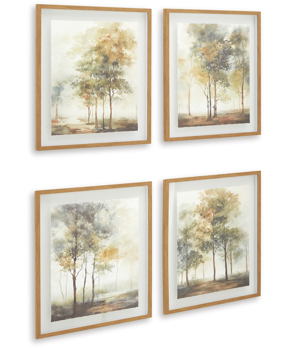 Bryneford Wall Art Set Set of 4 Multi