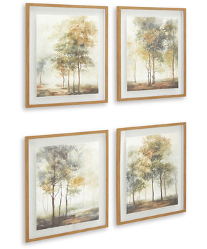 Bryneford Wall Art Set Set of 4 Multi