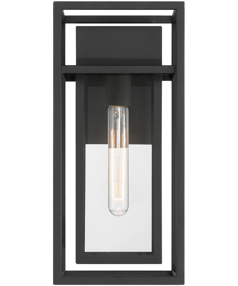 Burton 1 Light Wall Lantern Black