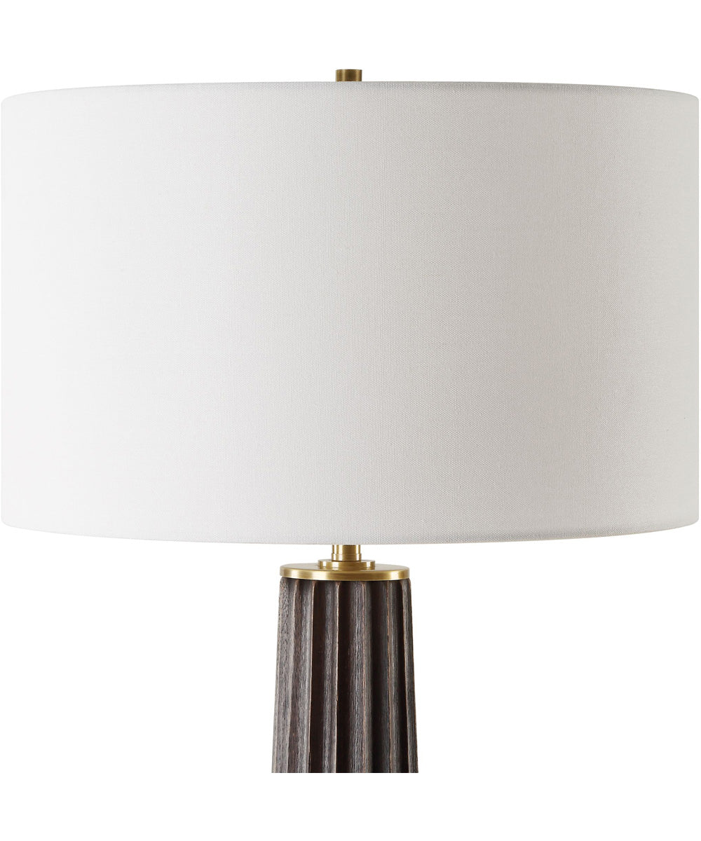 Forage Dark Scalloped Table Lamp