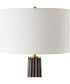 Forage Dark Scalloped Table Lamp