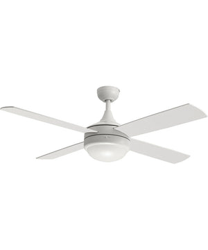Quattro 52 inch 4-Blade Fan w LED Matte White