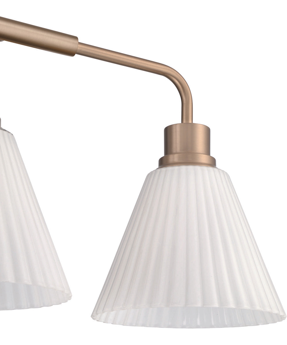 Pleated II 3-Light Lighting Premium Bronze