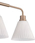 Pleated II 3-Light Lighting Premium Bronze