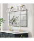 Charlie 3-Light Vanity Matte Brass and White