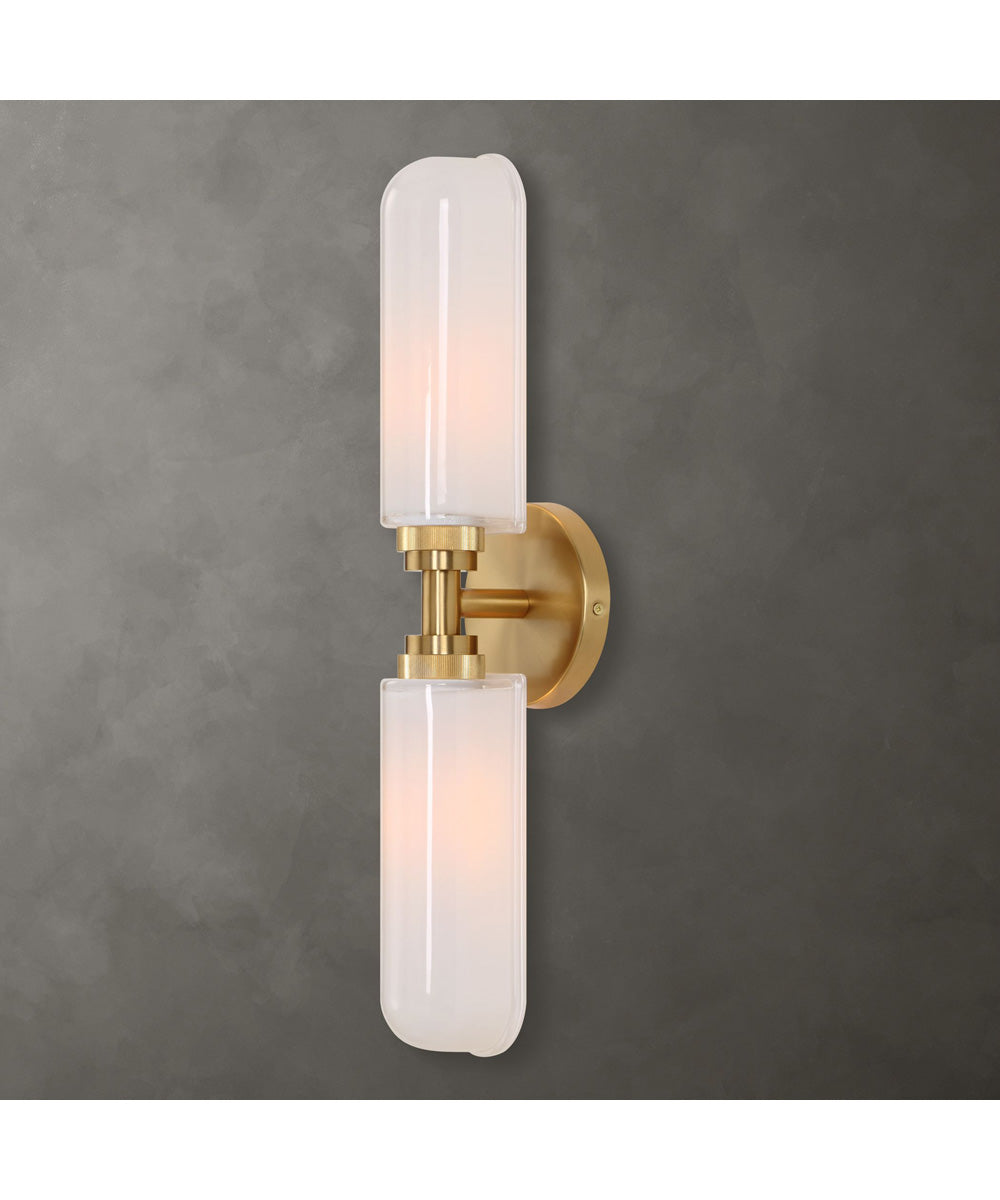 Wellsville 2 Lt Brass Sconce