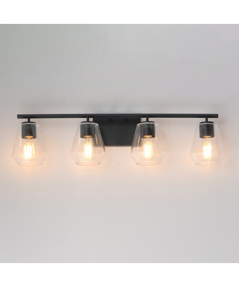 Geode 4-Light Bath Vanity Black