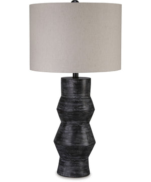 Kerbert Terracotta Table Lamp Distressed Black