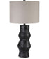 Kerbert Terracotta Table Lamp Distressed Black