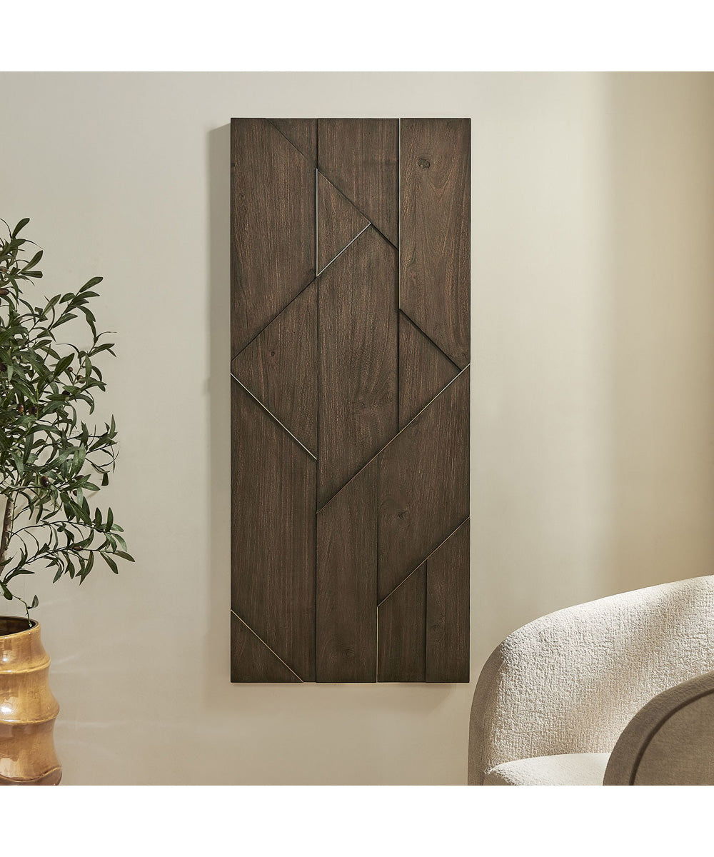 Hanoi Geometric Wood Wall Panel
