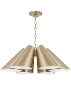 Leo 6-Light Pendant Matte Brass