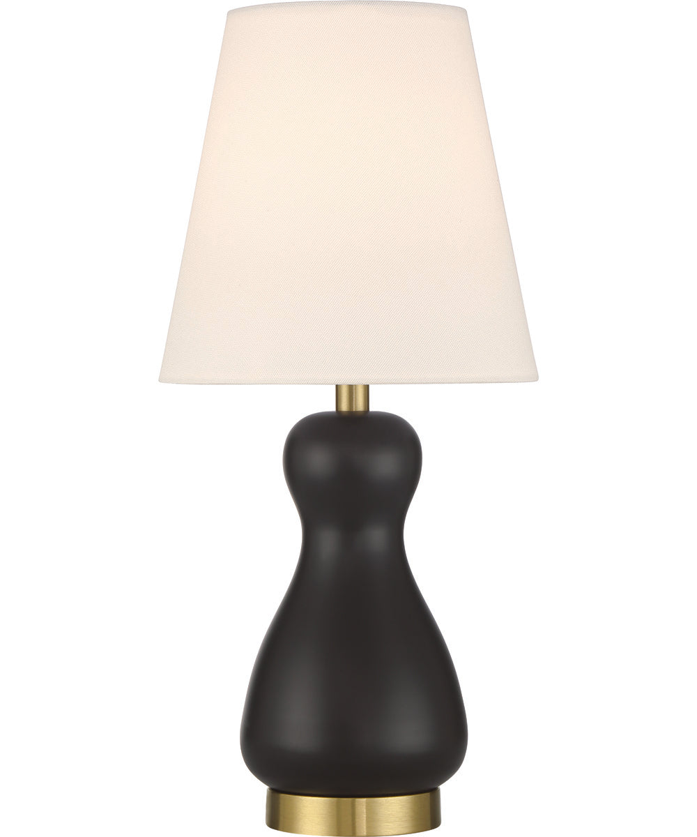 Gloria  1-Light Lighting Flat Black/Satin Brass