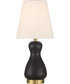 Gloria  1-Light Lighting Flat Black/Satin Brass