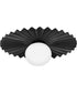 Stevie 1-Light Medium Flush Mount in Black