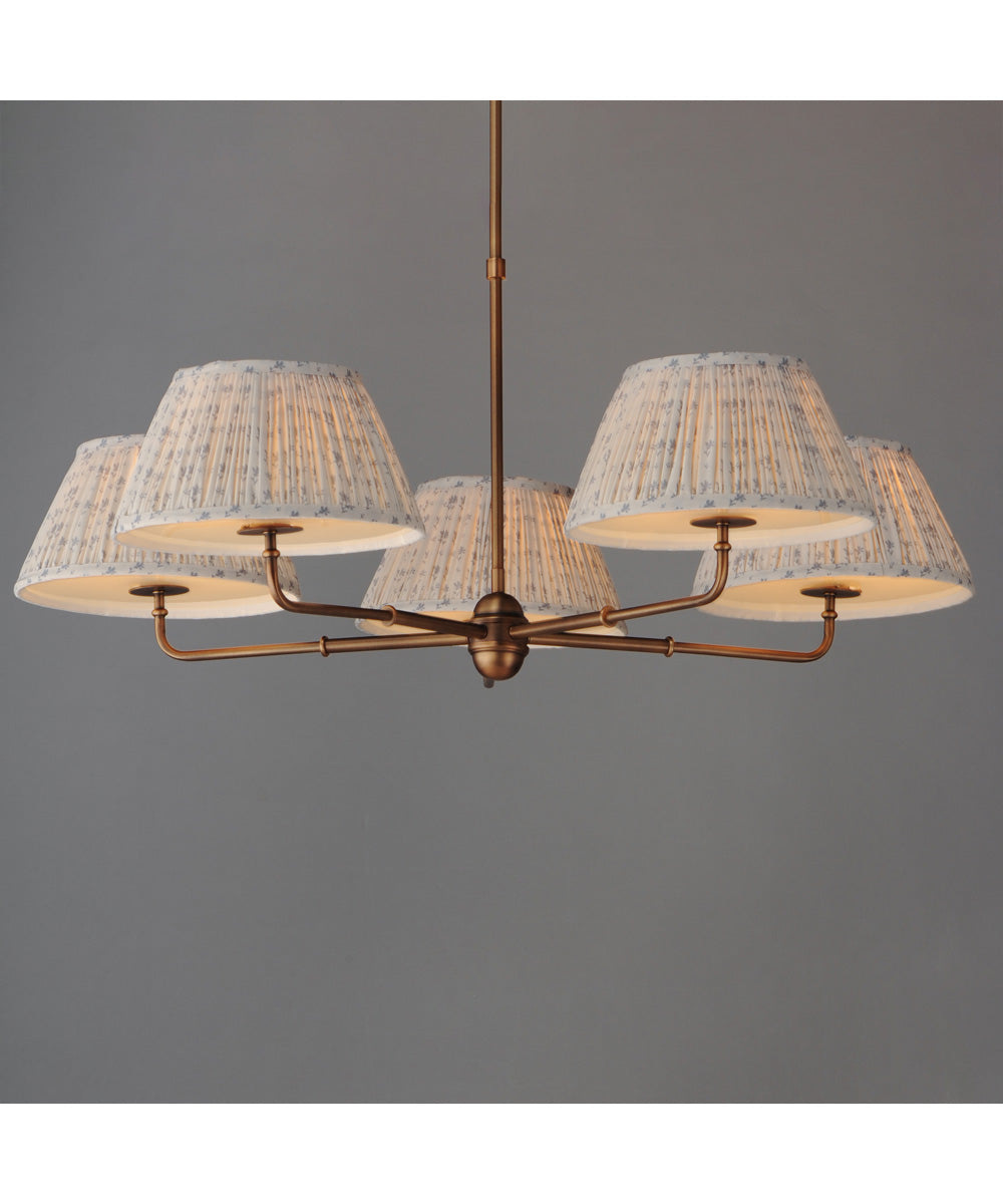 Dunbridge 5-Light Chandelier Weathered Brass