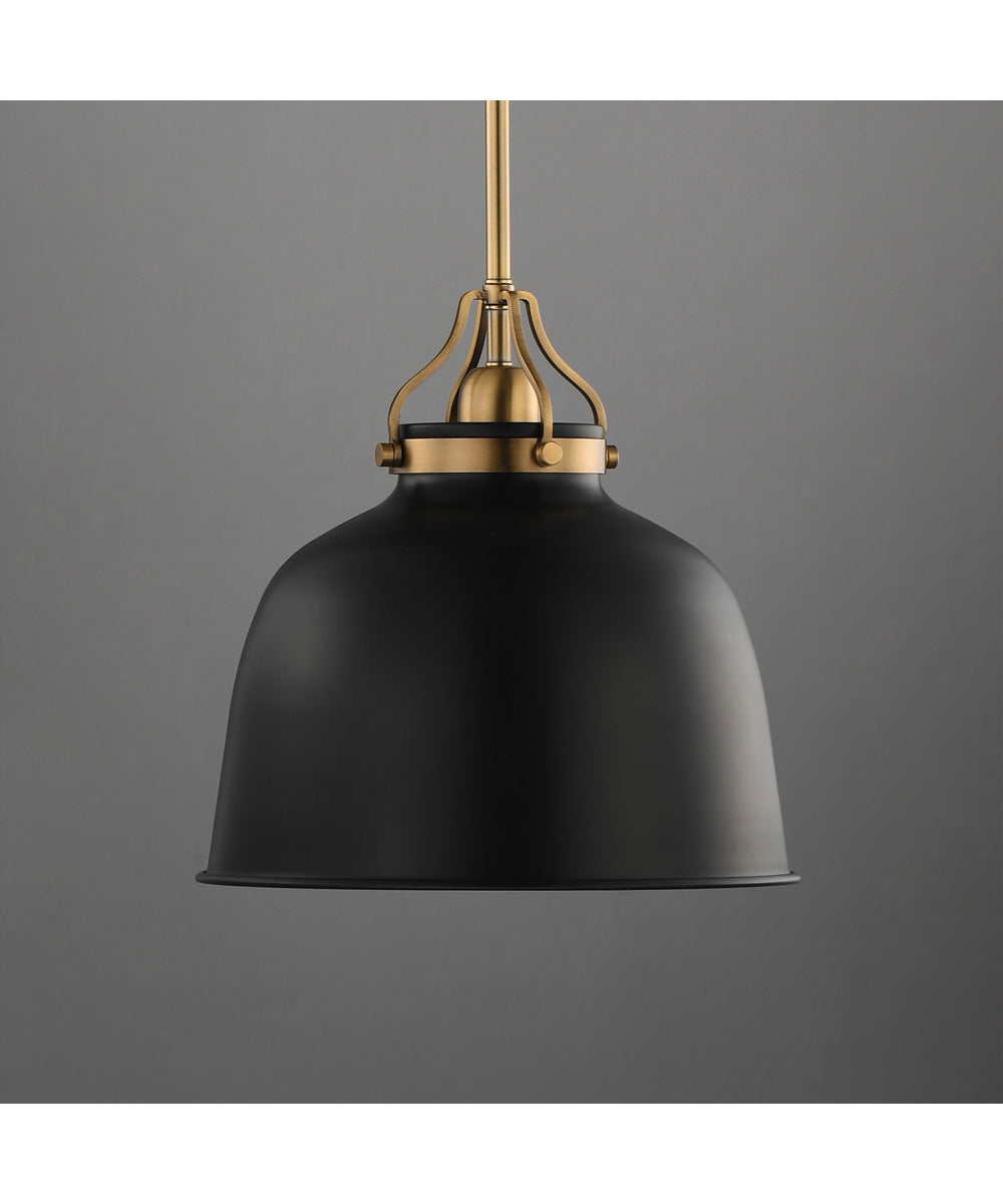Hollis 12 inch Pendant Natural Aged Brass