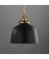Hollis 12 inch Pendant Natural Aged Brass