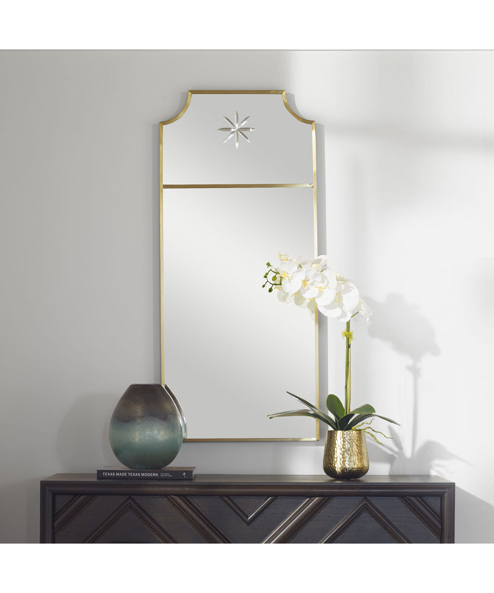 Caddington Tall Brass Mirror