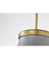 Lafayette 1-Light Pendant Matte Gray