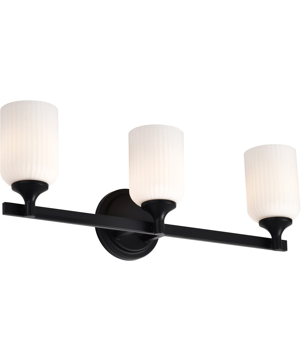 Solara 3-Light Vanity & Wall Matte Black